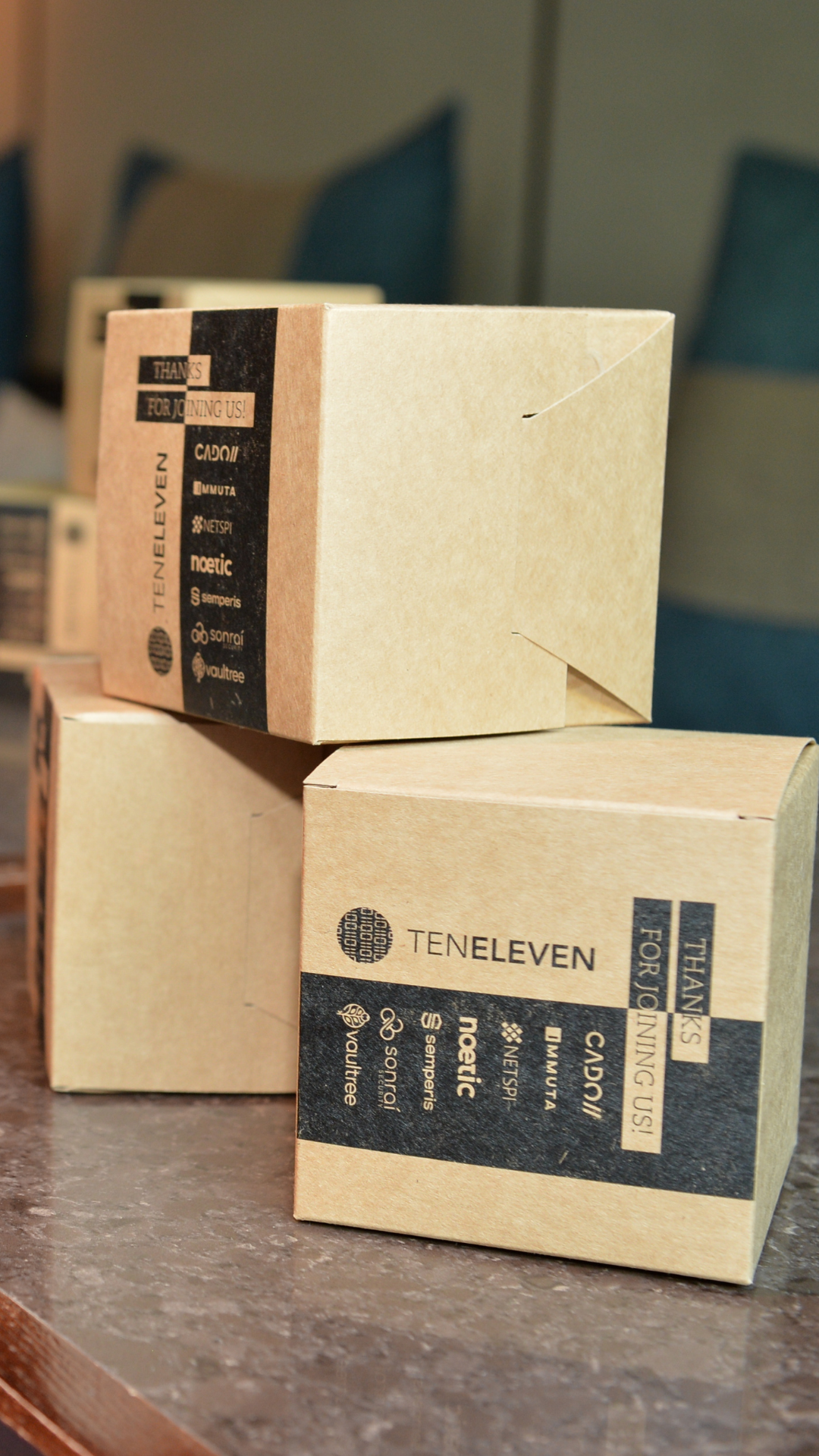TenEleven thank you gift boxes